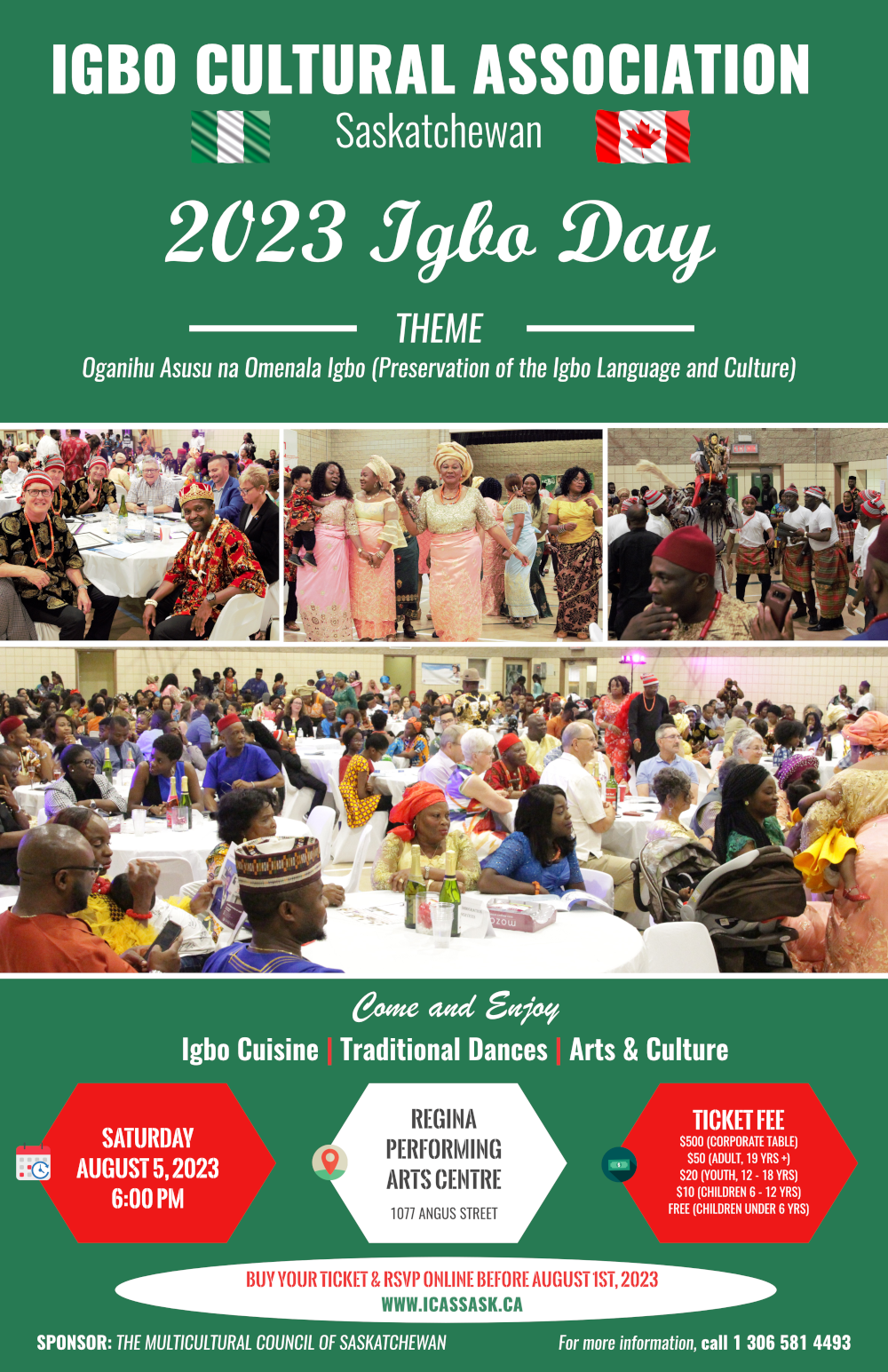 We invite all Igbo people, our friends and well-wishers, to join us as we celebrate our cultural heritage in Canada Image